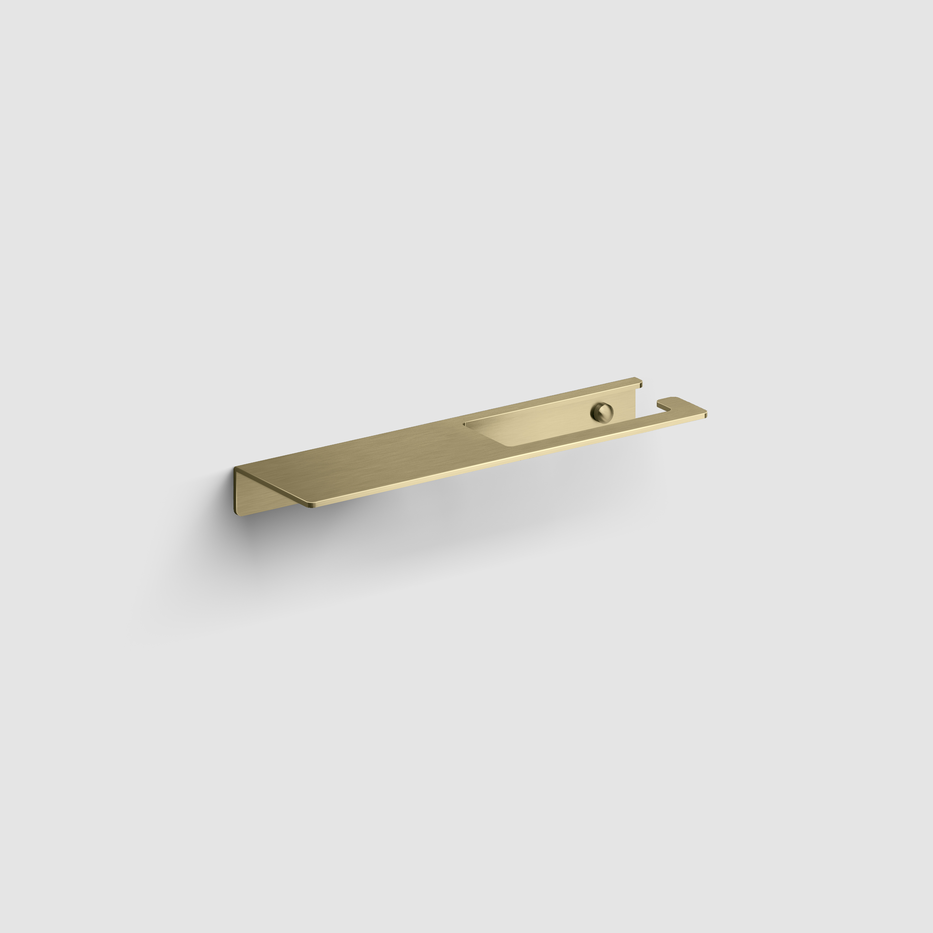 Clou Fold toiletrolhouder met planchet  goud geborsteld PVD CL/09.04028.82